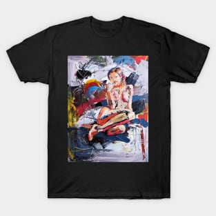 Save NHS Abstract Expressionism Nude Portrait 656 T-Shirt